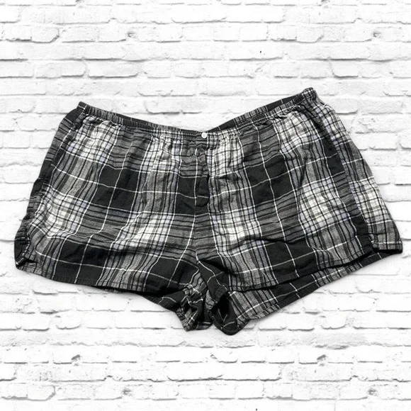 aerie plaid sleep shorts