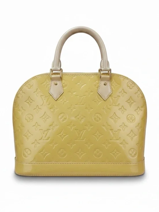 Louis Vuitton Vernis Alma PM, Yellow