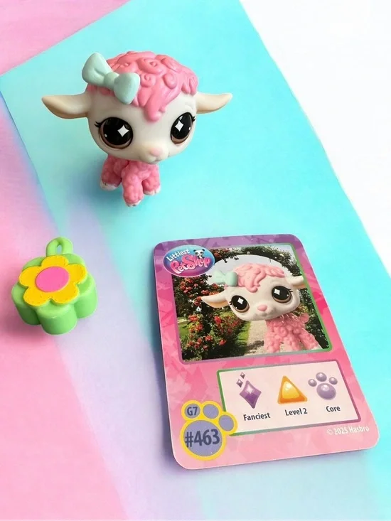 Littlest Pet Shop LAMB G7 #463 Series 5 - Accessory & Trading Card
