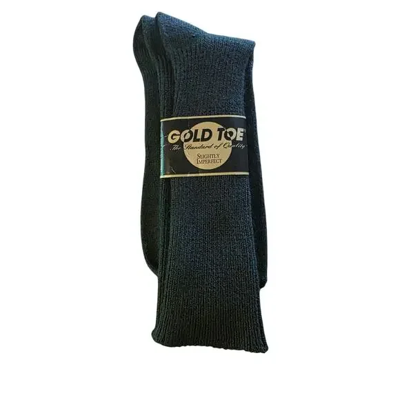 Vintage Mens Gold Toe Socks Slightly‎ Imperfect 10-13 Green