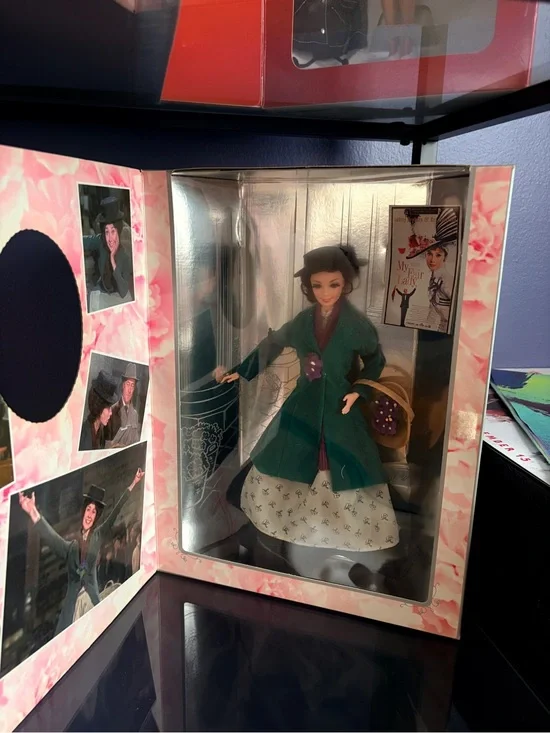 Barbie Green Coat Purple Accents Doll
