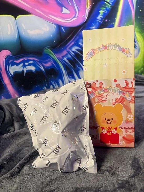 Disney Winnie the Pooh Plush in Pink and Yellow Gift Box