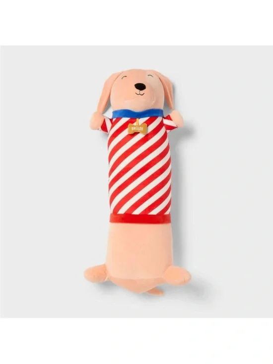 Pillowfort - Dog Kids' Long Weighted Plush Throw Pillow Tan - P Tan