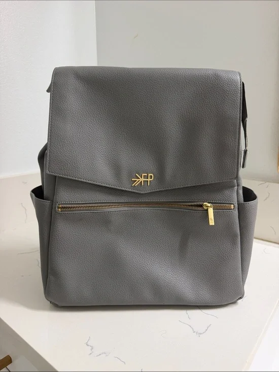 Freshly Picked Silver Gray Quilted Organizer Tote