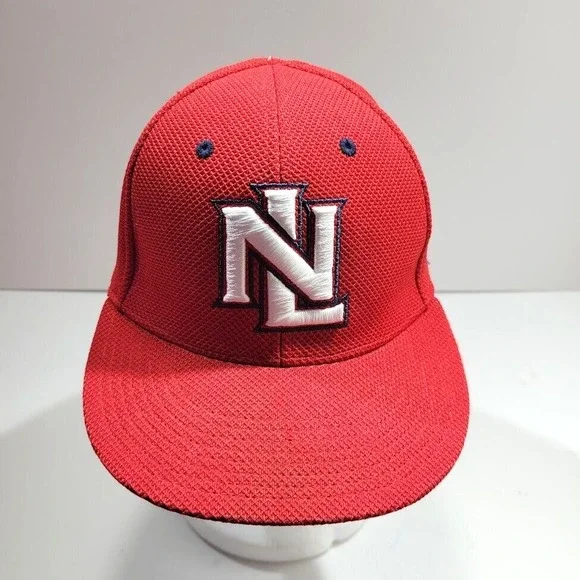 Adidas National League Baseball Cap Hat Adult Embroidered Logo Fitted S/M Red