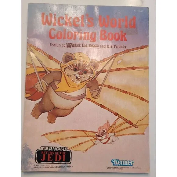 Star Wars Return of the Jedi ROTJ Wickets World Coloring Book Kenner 1983 #18480