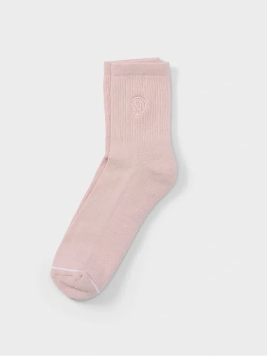 Vuori Men's Crew Sock in Pale Pink