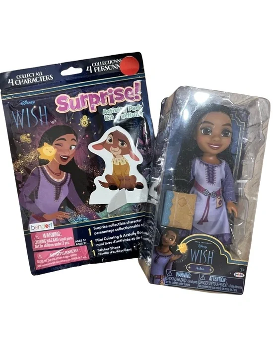 Disney Wish Asha Petite Poseable Doll NEW in Box & surprise activity kit