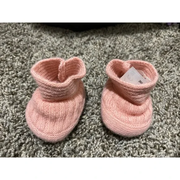 American Girl Bitty Baby Snowy Dreams Pink Slipper Shoes Only