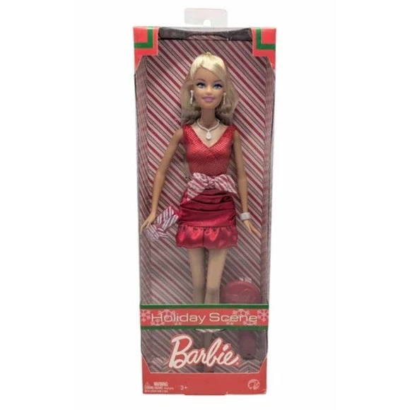2008 Mattel Barbie Holiday Scene Doll P8790