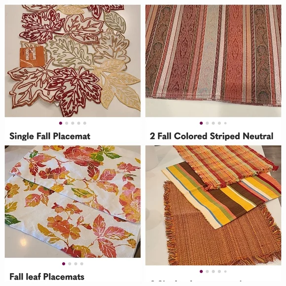 Autumn Leaf Placemats Set