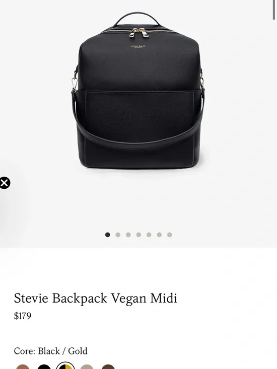 Stevies Backpack Vegan Midi — Black