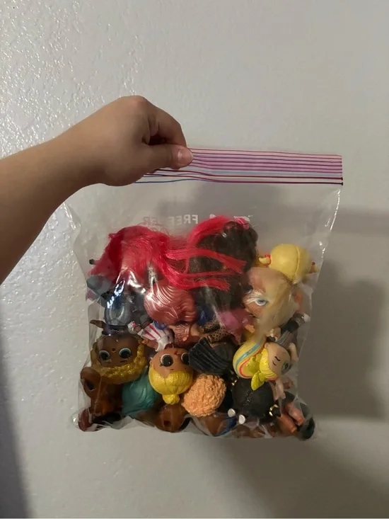 Bag of L.O.L. Surprise! Dolls and other Bundle - Pink, Yellow, Blonde, Blue, Red