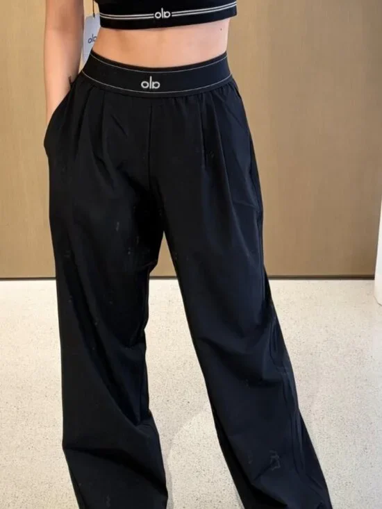 🖤 Brand New Black Alo Yoga Suit Up Pants (Regular:30”inseam) 😘 Elevated Basic