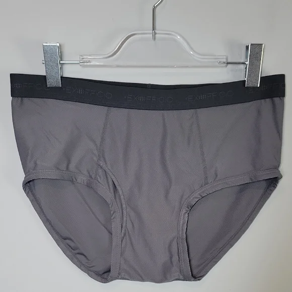 ExOfficio Men's Gray Briefs Give-n-go size Large 1216709