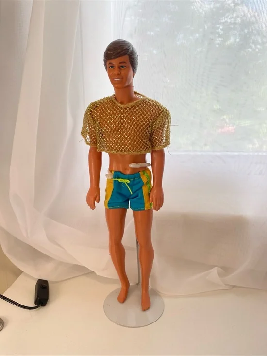 Vtg Barbie Ken doll 1968 body 1983 head