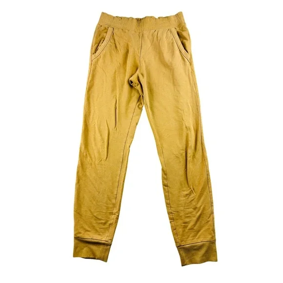Alo Yoga‎ Urban Moto Joggers Women S Yellow Sweatpants Athleisure Streetwear