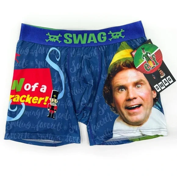 Buddy Elf Movie Boxer Briefs Christmas Underwear Mens Size Small Novelty Gift