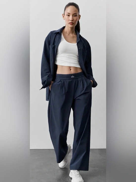 ALO Yoga  Suit Up Trouser  Navy  size XXS
