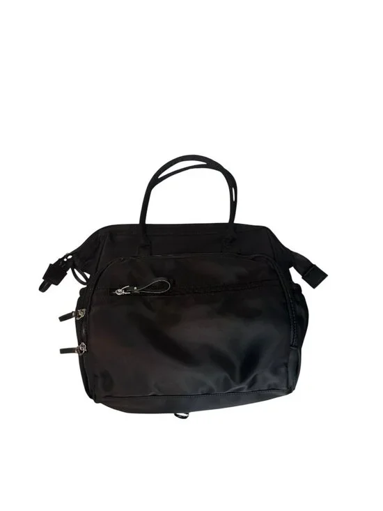 Black Convertible Diaper Bag Backpack with Stroller Straps - 14 Pockets, Insulat