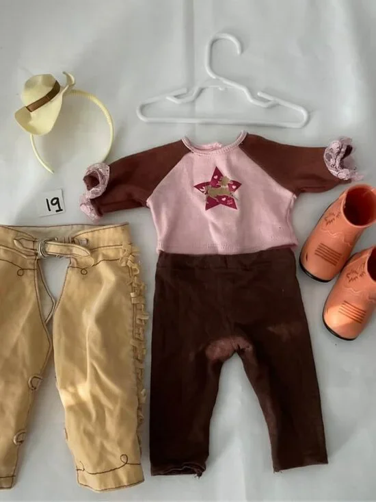 American Girl Doll Complete Outfit with Matching Shoes and Accessories