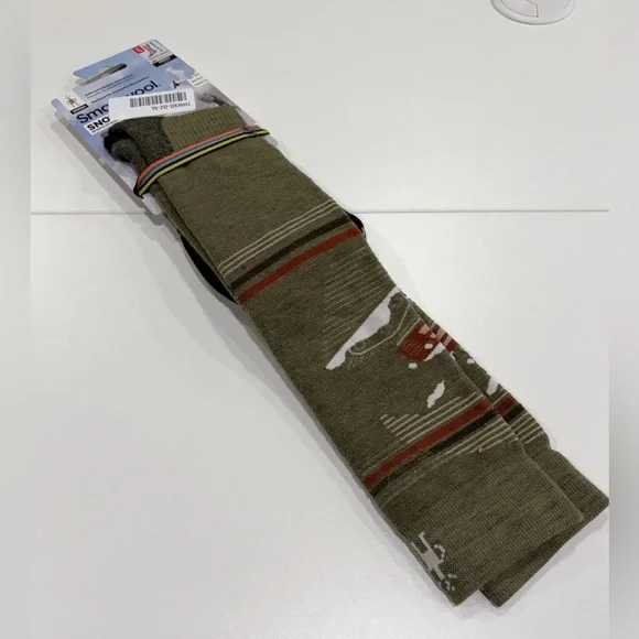 SmartWool Men's XL Piste Machine Targeted Cushion Snowboard Socks Green NWT