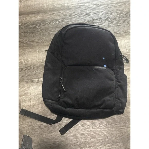 Brevite Camera Backpack Black Travel Photography Laptop Bag Blue Paint Stain