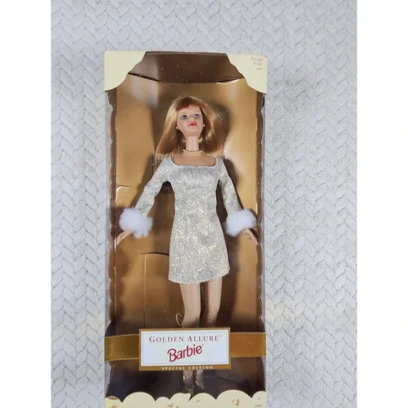 Mattel Golden Allure Barbie Special Edition 1999 Vintage Doll 22961 NRFB Gold
