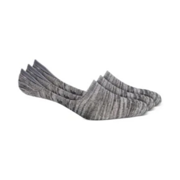 Sun + Stone Mens 3 Pack Knit No‎ Show Socks, Shoe Size 7-12, Charcoal, NWT