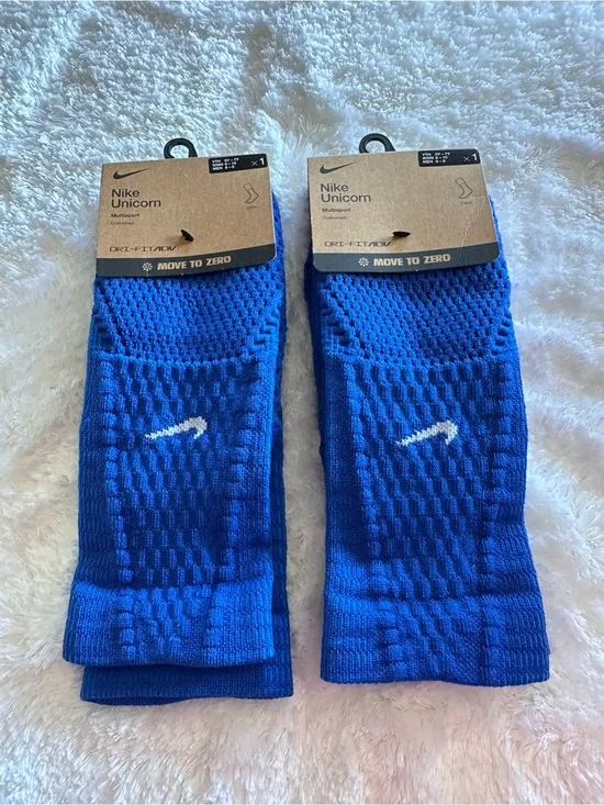 Blue Nike Unicorn Socks