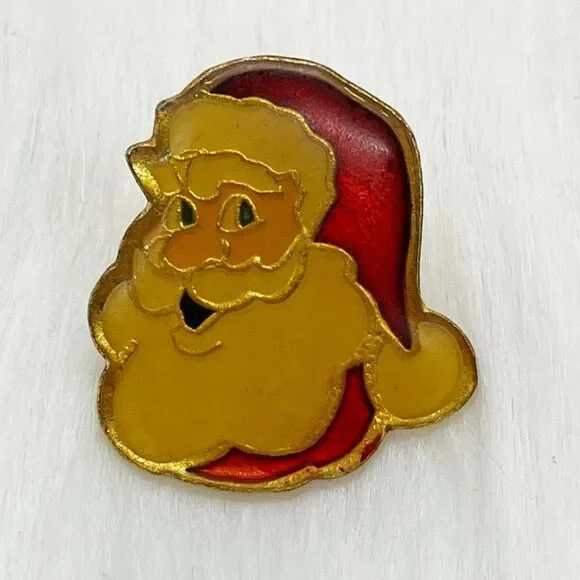 🔮 5/$25 Vintage‎ Santa Claus Pin