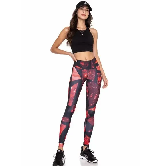 ALO Yoga Airbrush Legging in Volcano Space XS NWT