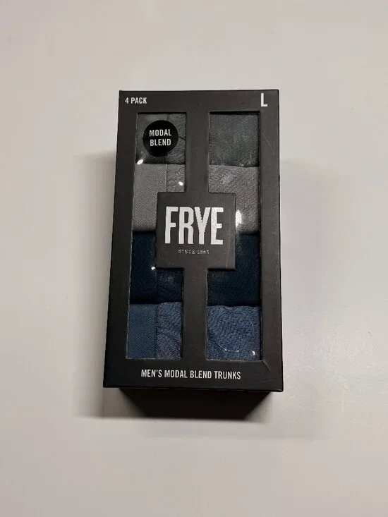 FRYE Modal Blend Trunks - 4 Pack - NWT - Large - Blue and Gray Tones
