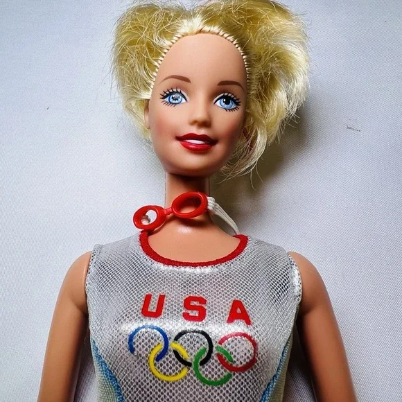 Barbie Swimming Champion Doll 1999 Mattel‎ 24590 USA Olympics Vintage Swims