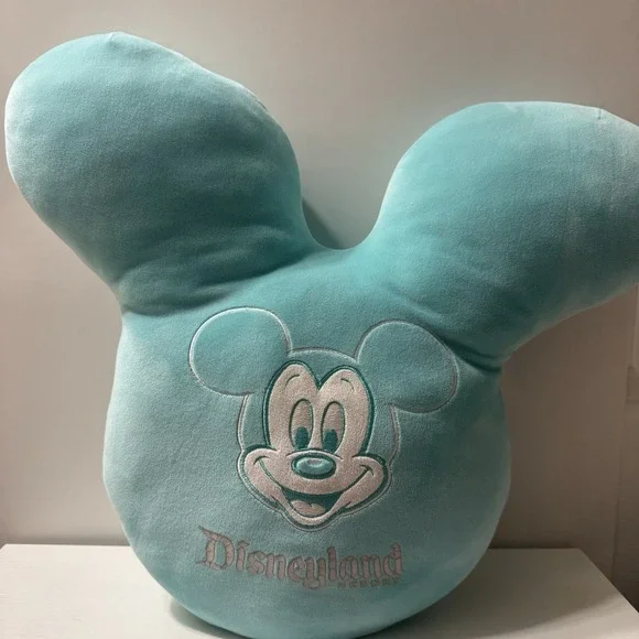 Walt Disney World Play In The Park Mickey Mouse Balloon Throw Pillow Teal