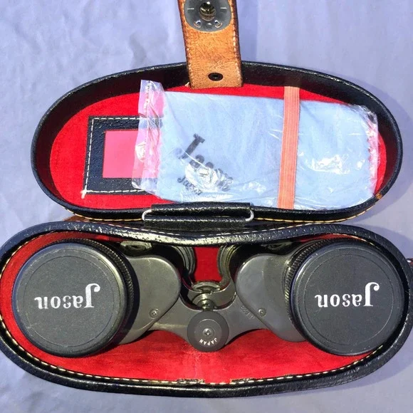Vintage Jason‎ 7x35 Extra-Fine Quality Binoculars Coated Lenses Japan with Case