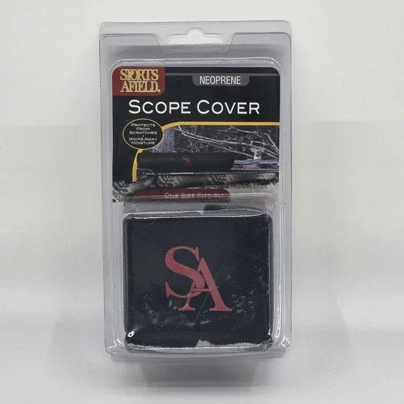 Sports Afield Neoprene Scope Cover Red Logo Rifle Gun Accessory New