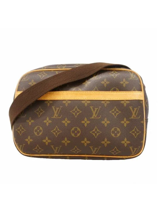 Louis Vuitton Shoulder Bag Monogram Reporter PM Brown