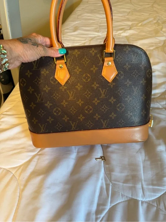 Louis Vuitton Monogram Canvas Brown and Tan Alma PM Shoulder Bag