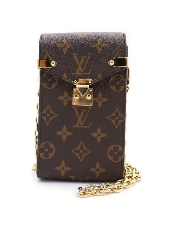 Louis Vuitton Phone Pouch Metis Monogram Canvas Shoulder Bag Brown