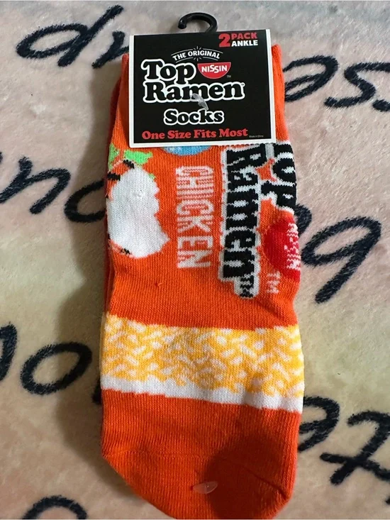 Top Ramen® Orange Chicken Ankle Socks - Top Ramen Brand