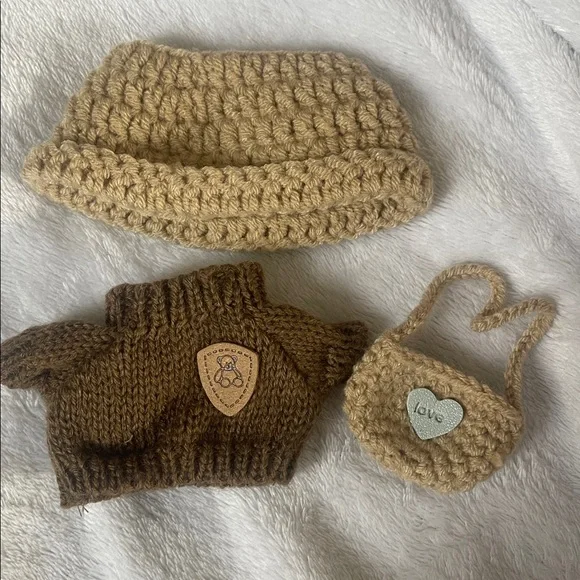 Labubu new Crochet Set hat sweater purse