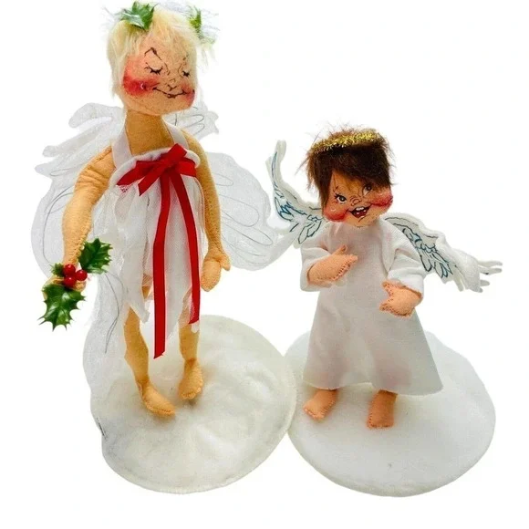 Vintage Annalee Standing Christmas Angels 1989‎ & 1994 7
