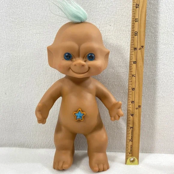 Ace Novelty Blue Star Jewel Belly Troll Doll 11
