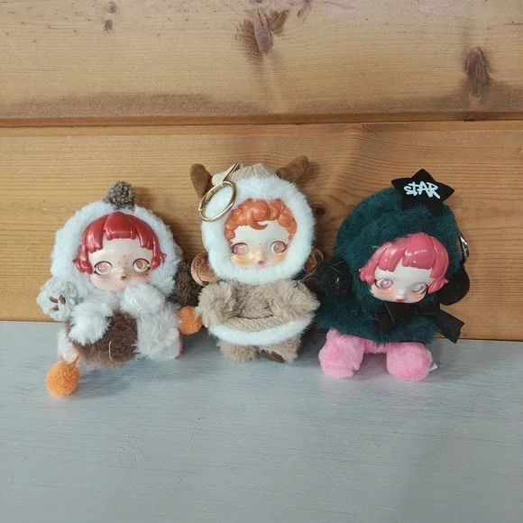 Set of 3 POP X MART SKULLPANDA‎ Winter Symphony Plush Dolls Partita D52