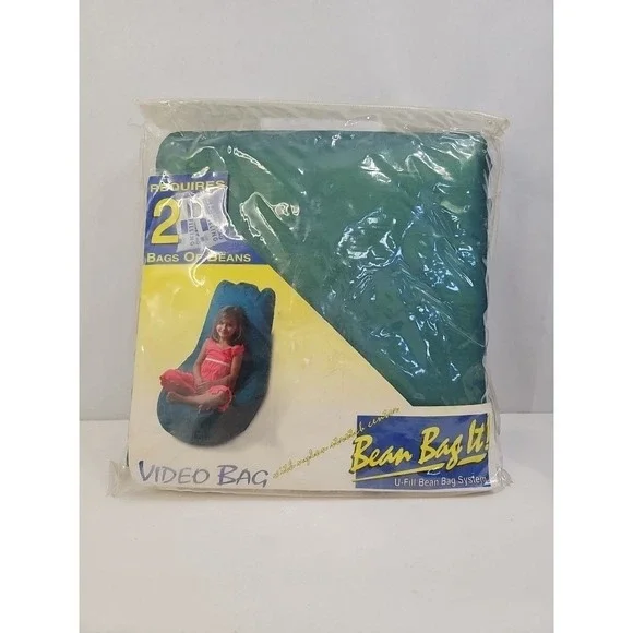Bean Bag It Video Bag Chair U-Fill Bean Bag System Teal