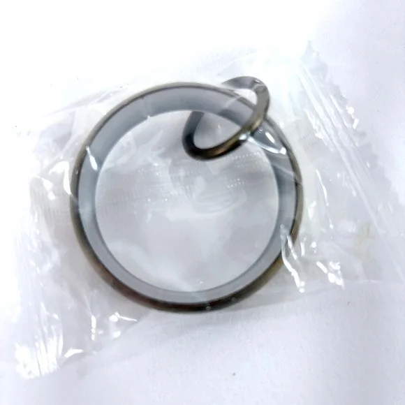 Pottery Barn Curtain Rings Antique Bronze Quiet-Glide Double Round Set of 10