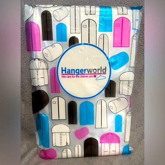 Hangerworld 20 Clear 48”‎ Dry Cleaning Laundry Polythylene Garment Clothes Cover