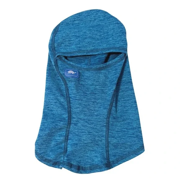 Turtle Fur Kids MaxClava Blue Heather Space Dye Balaclava Ski Mask Helmet Liner