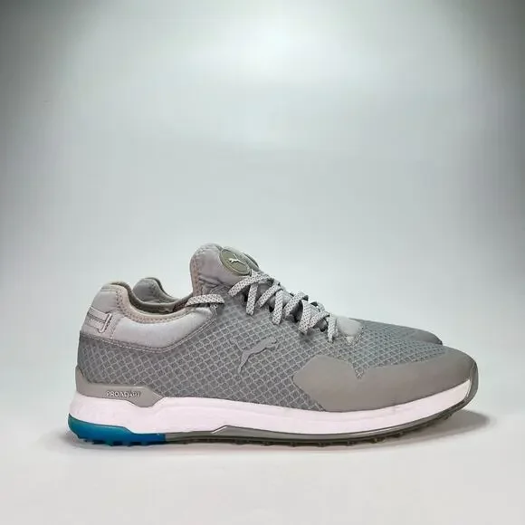 PUMA Proadapt Alphacat Gray Blue Spikeless Golf Shoes 376476-04 Men's Size 13